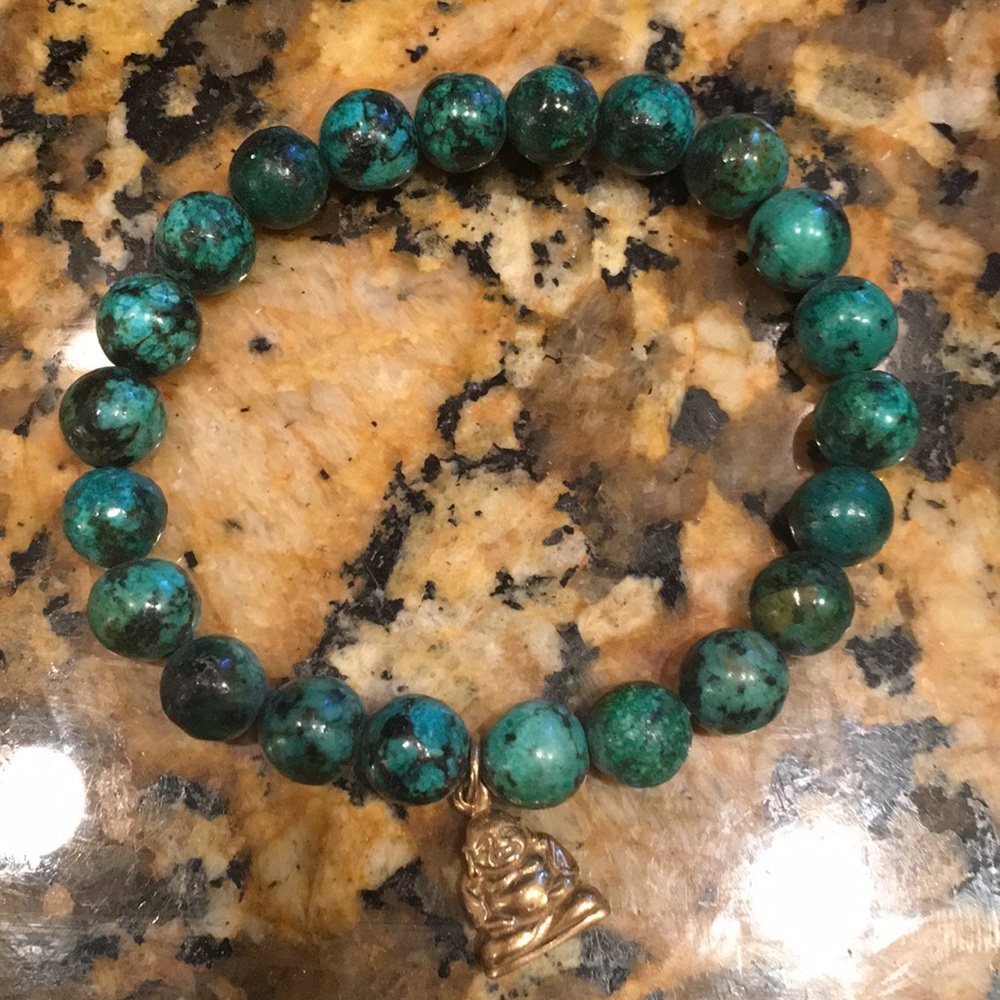 Real Stone Buddha Bracelet